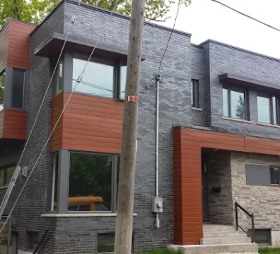 New modern home framing in Toronto